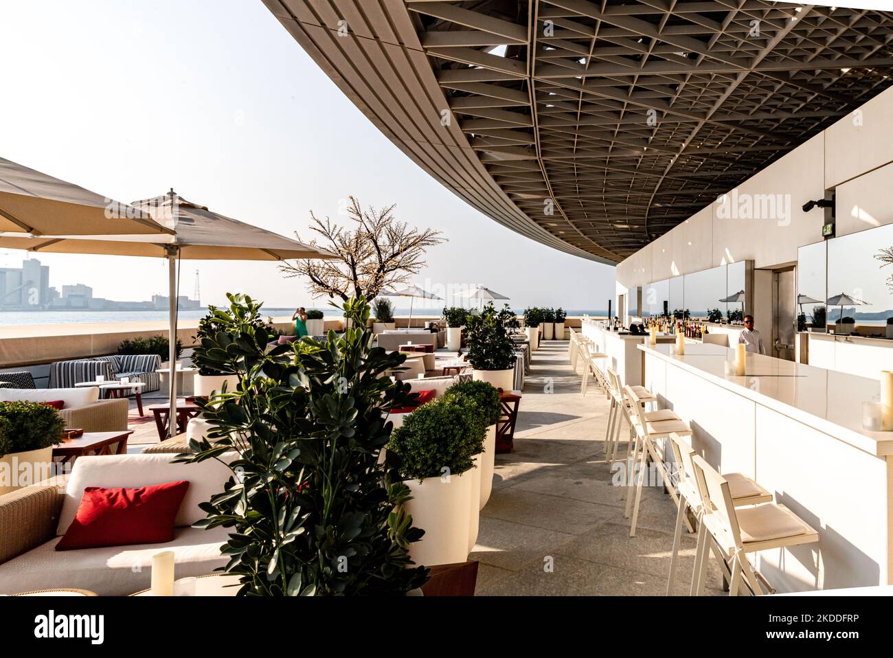 The Art Lounge at The Louvre, Abu Dhabi, by architect Jean Nouvel
