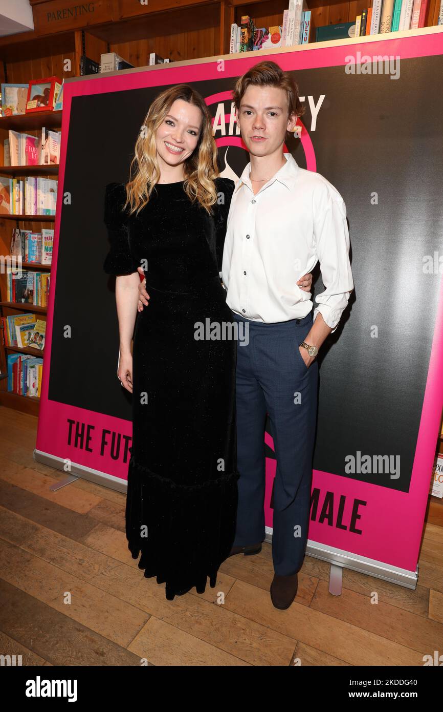 Talulah Riley and Thomas Brodie-Sangster attend 