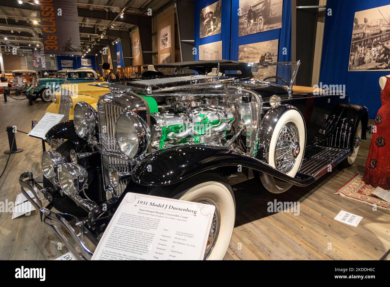 1931 Model J Dusenberg, Fountainhead Antique Auto Museum, Fairbanks, Alaska Stock Photo