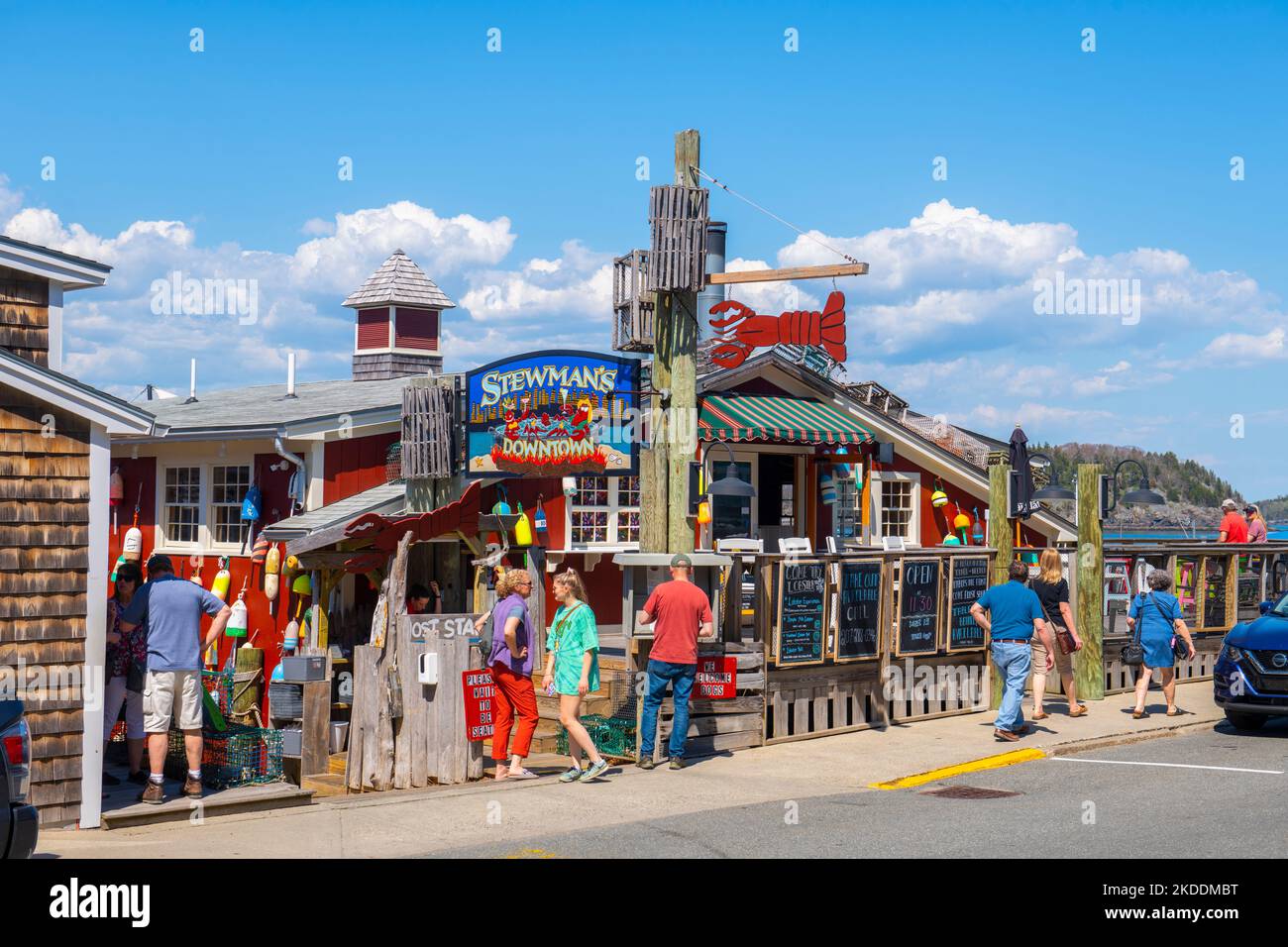 Stewman's Lobster Pound restaurant at 35 West Street near Main Street in historic town center of