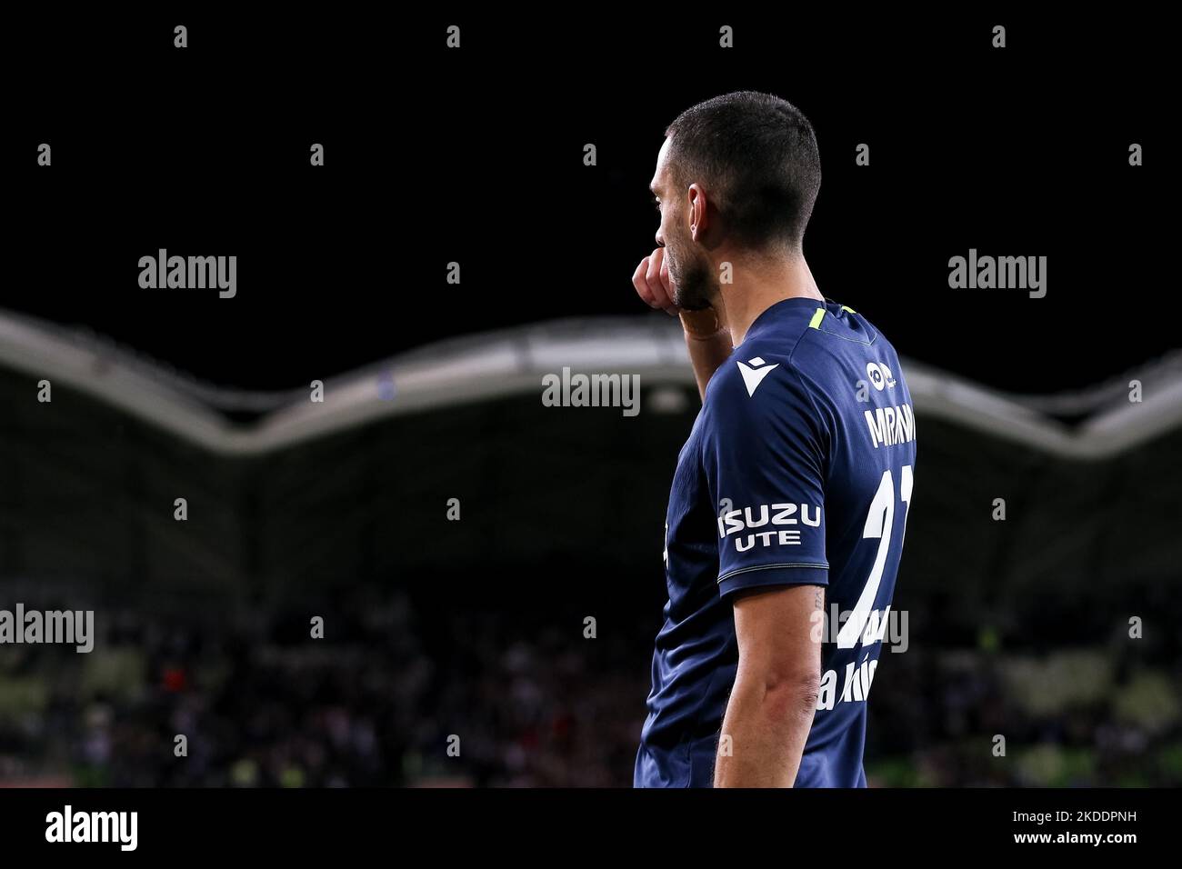 Melbourne, Australia, 4 November, 2022. Roderick Miranda of Melbourne Victory during the A-League Men's football match between Melbourne Victory and Newcastle Jets at AAMI Park on November 04, 2022 in Melbourne, Australia. Credit: Dave Hewison/Speed Media/Alamy Live News Stock Photo