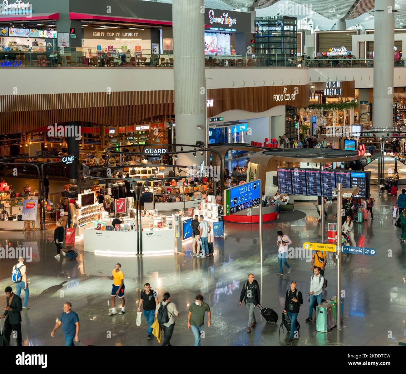 Istanbul Airport, Turkey September 16, 2022. Passengers in the area
