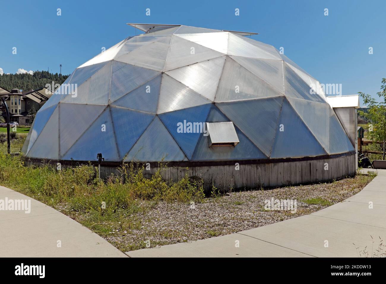 Geothermal greenhouse dome pagosa springs 2022 hires stock photography