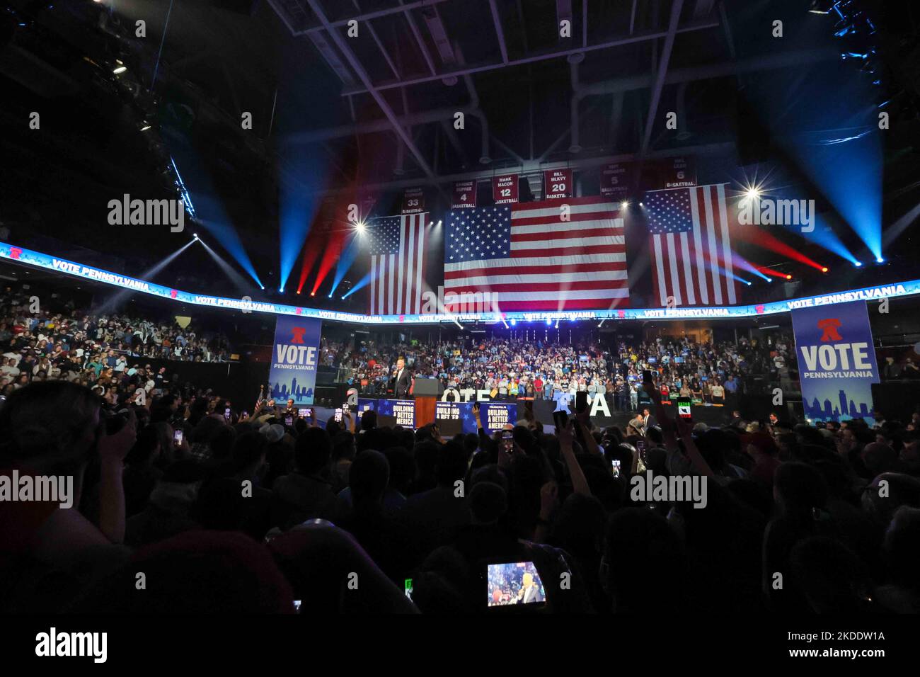 President Joe Biden delivers remarks during a rally for the Democratic ...