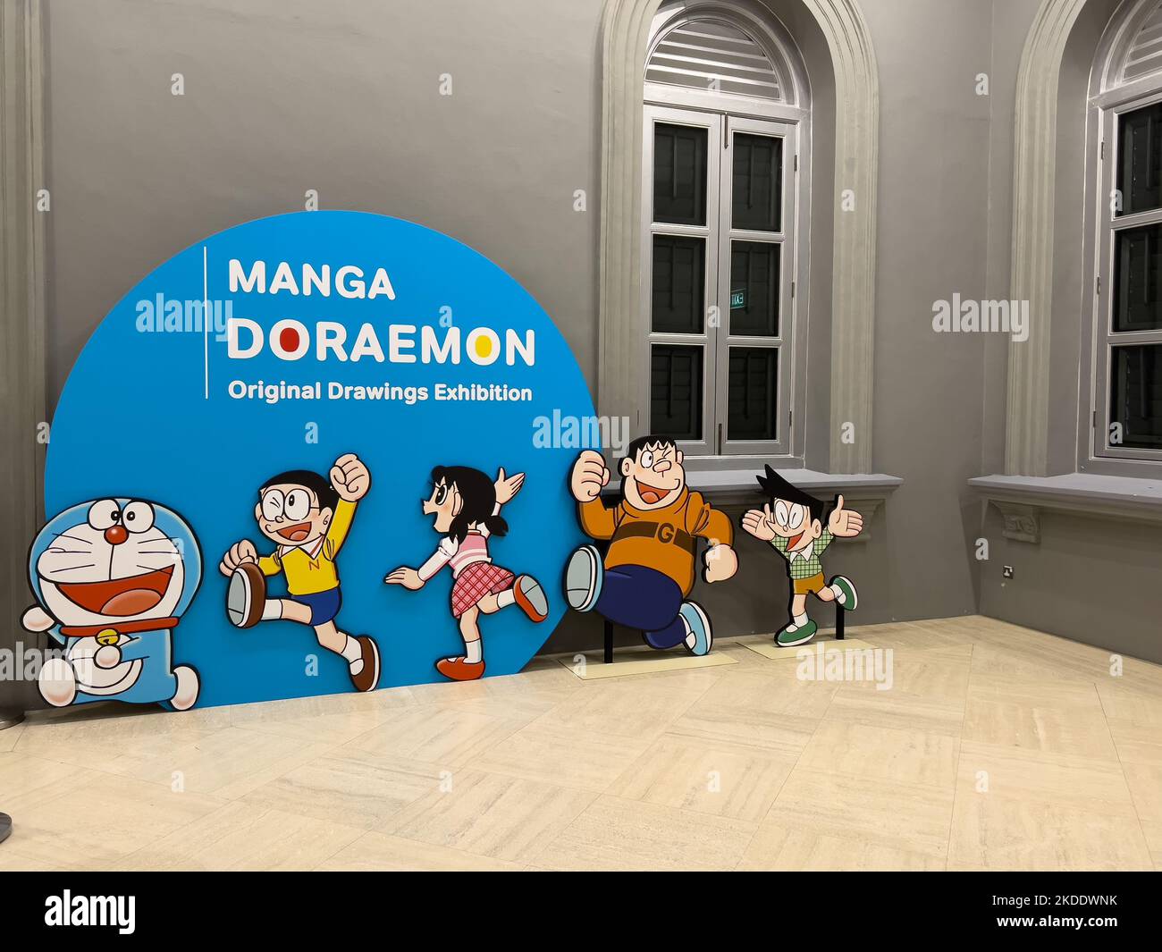 Doraemon standee display at National Museum, Singapore Stock Photo Alamy