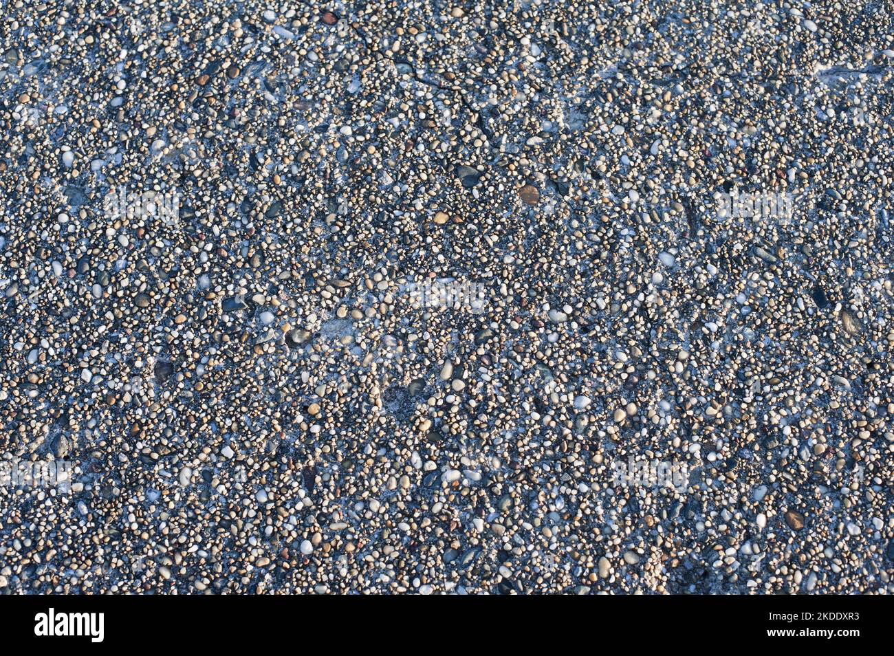 pebble dashed or pebblecrete surface Stock Photo