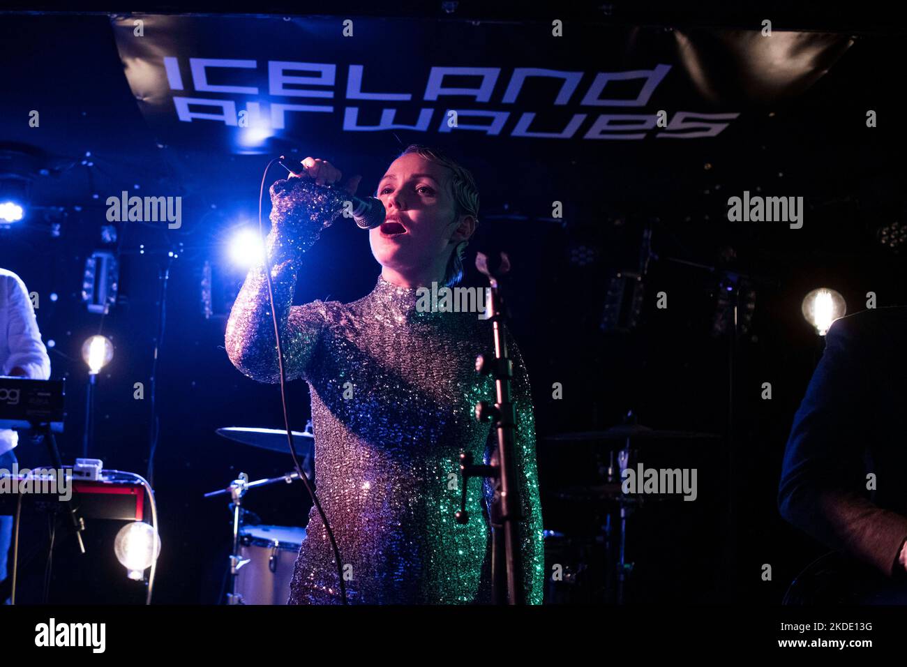 Daníel Jón of Icelandic Pop Band SuperSerious performs at Gaukurin in part  of Iceland Airwaves in downtown Reykjavik. Photo: Baden  Roth/imageSPACE/Sipa USA Credit: Sipa USA/Alamy Live News Stock Photo -  Alamy