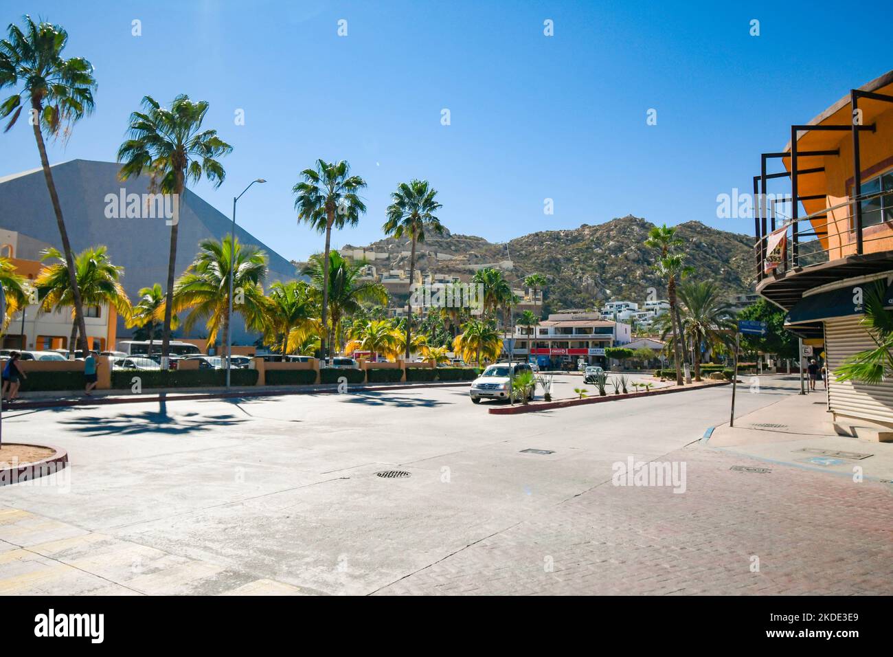 Downtown Cabo San Lucas, Baja California Sur, Mexico. Stock Photo
