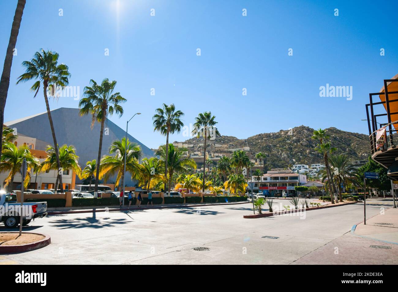 Downtown Cabo San Lucas, Baja California Sur, Mexico. Stock Photo