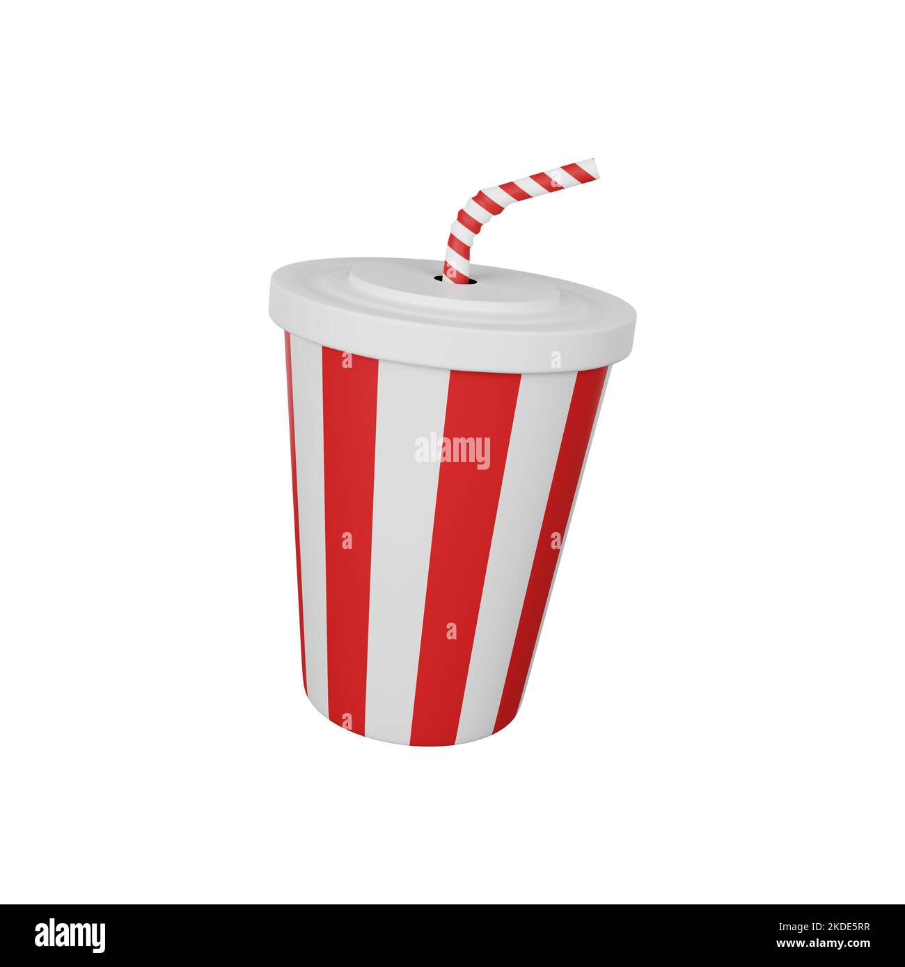 3d rendering of soda cup fast food icon Stock Photo