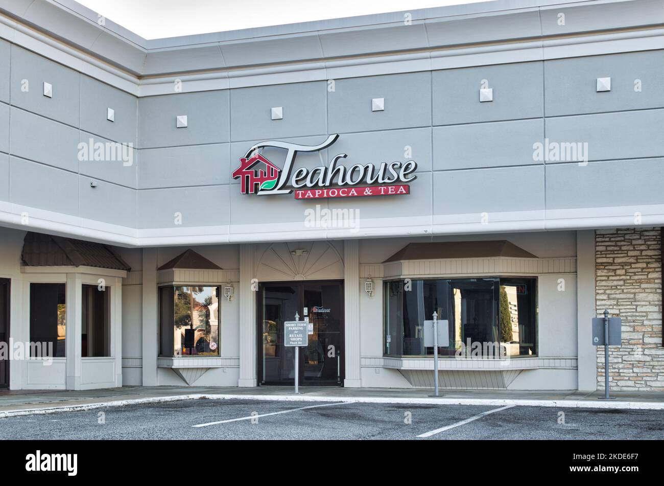 Houston, Texas USA 10212022 The Teahouse Tapioca and Tea building