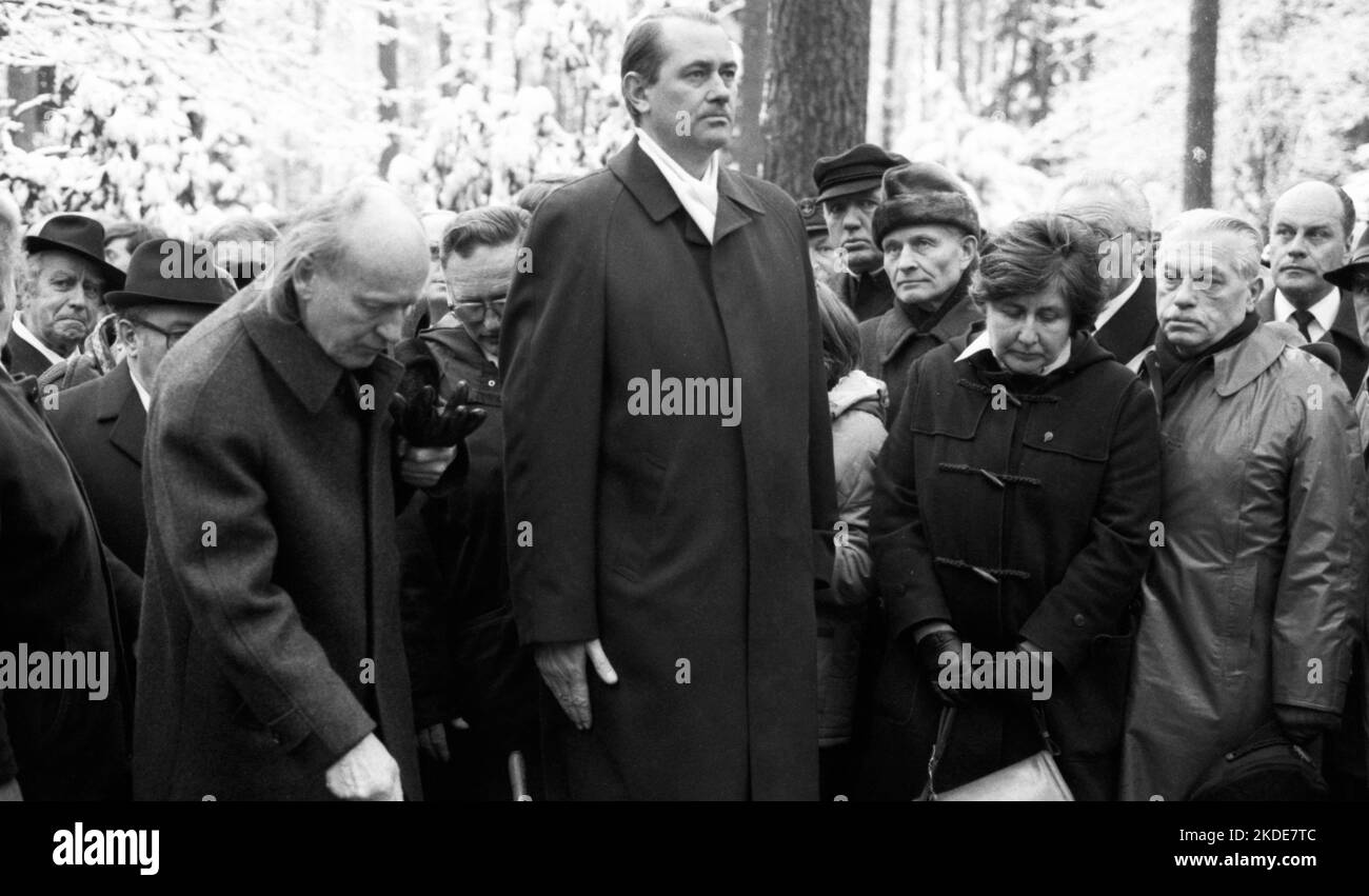 The funeral of Grand Admiral Karl Doenitz, a Hitler confidant who was convicted as a war criminal by the Nuremberg court martial, turned into a Stock Photo