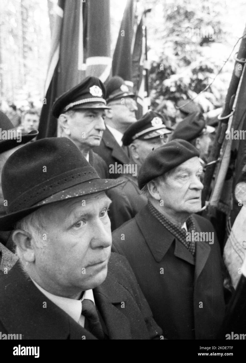 The funeral of Grand Admiral Karl Doenitz, a Hitler confidant who was convicted as a war criminal by the Nuremberg court martial, turned into a Stock Photo