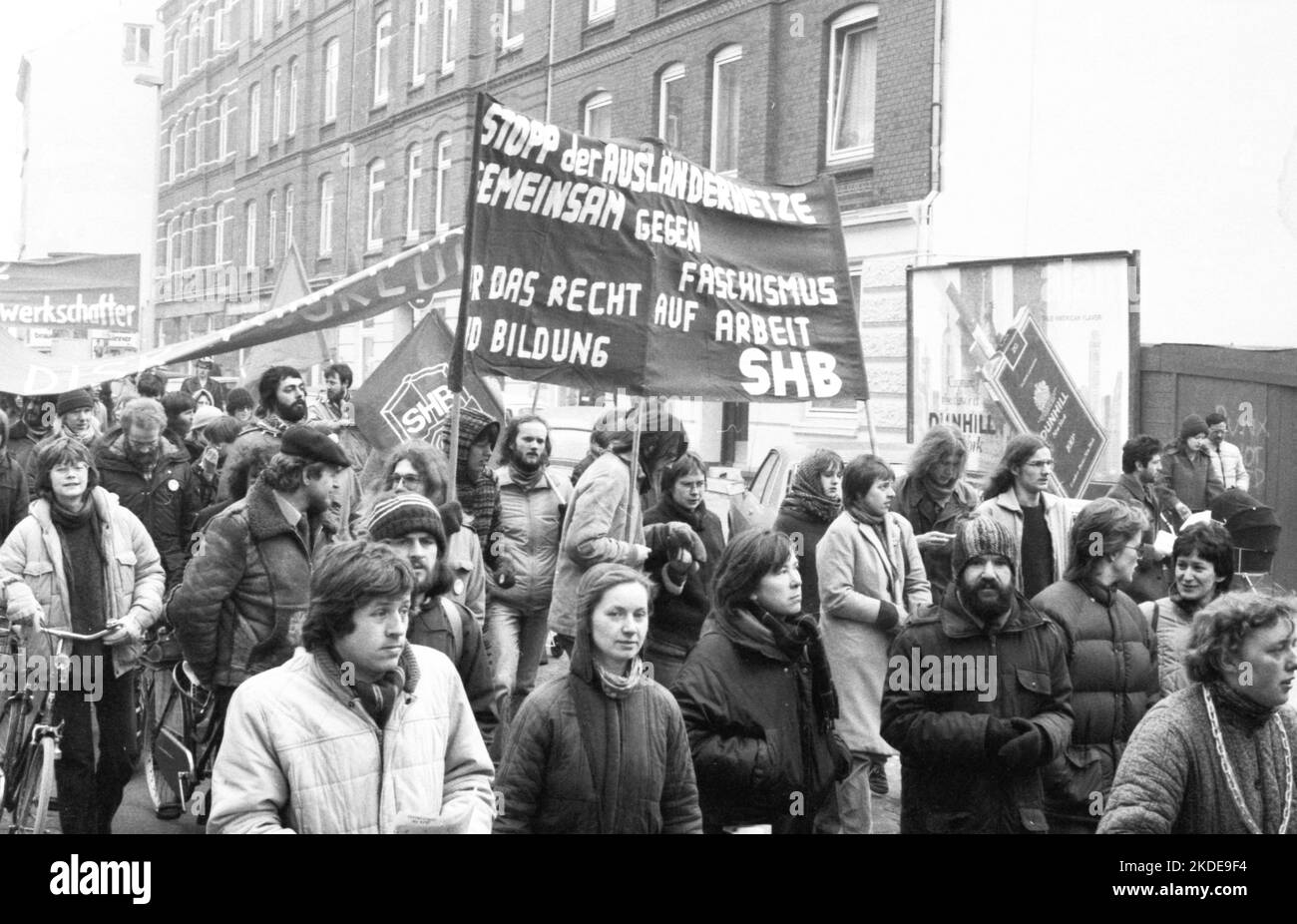 Left Group 6 Migrants and left-wing groups demonstrated against xenophobia in 1982 ...