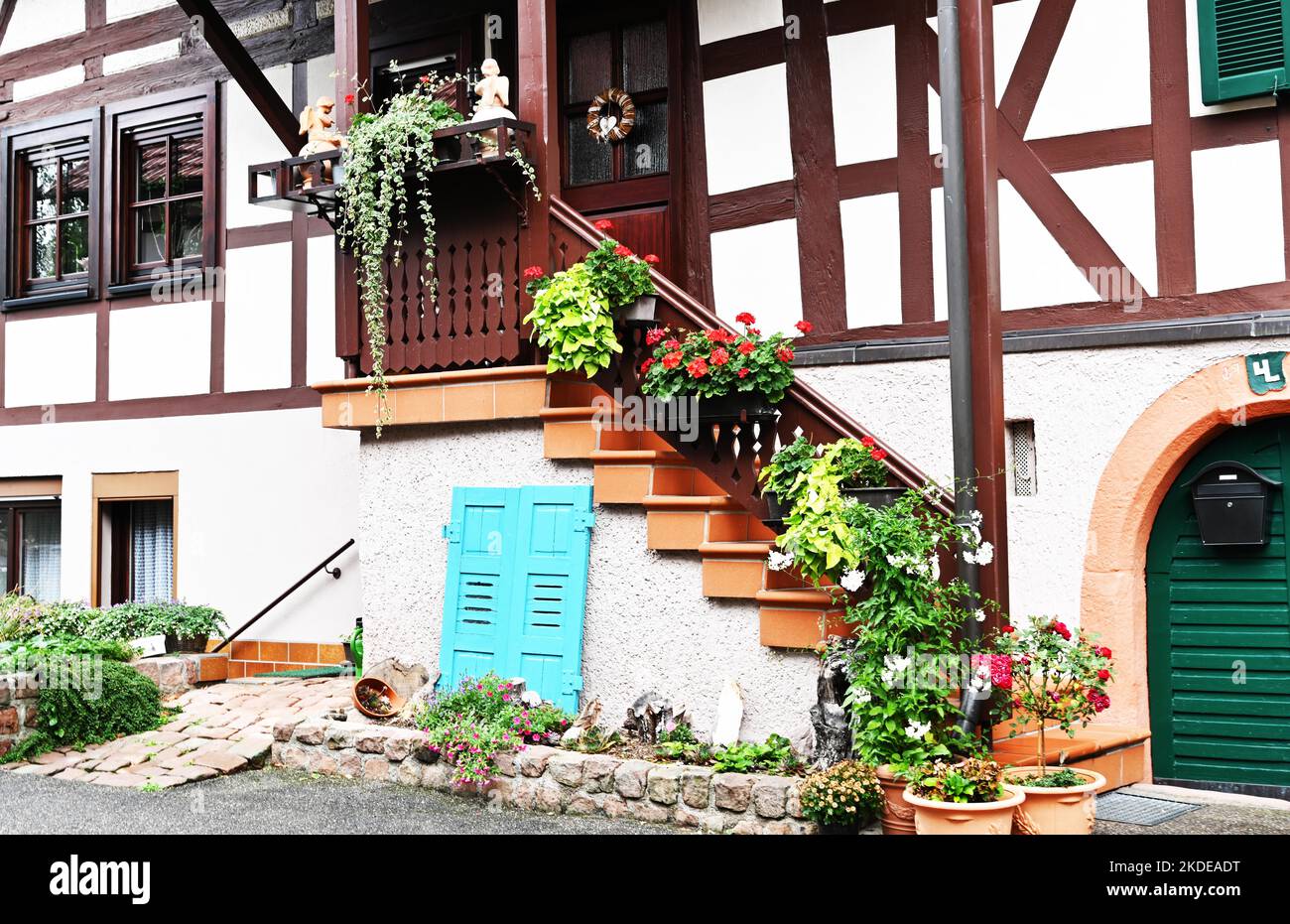 The resort, the beautiful village of Loffenau, seen here on 10.9.2019, lies on the western slope of the northern Black Forest, Germany Stock Photo