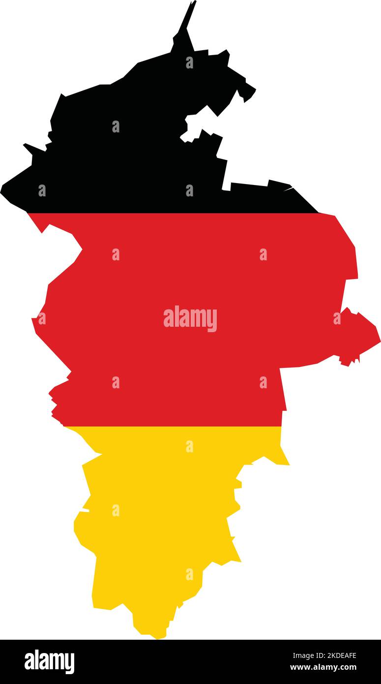 Flag Map Of ZWICKAU GERMANY Stock Vector Image Art Alamy