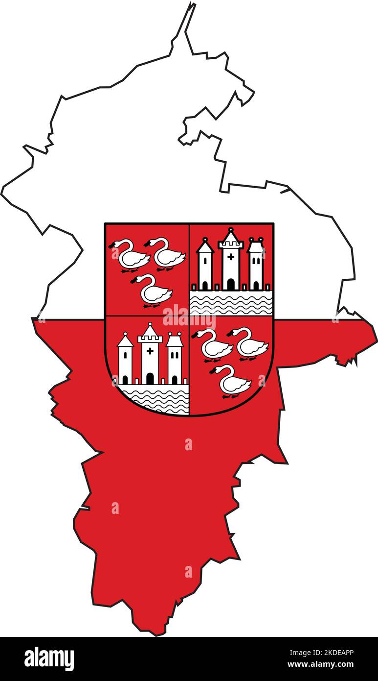 Flag Map Of ZWICKAU GERMANY Stock Vector Image Art Alamy