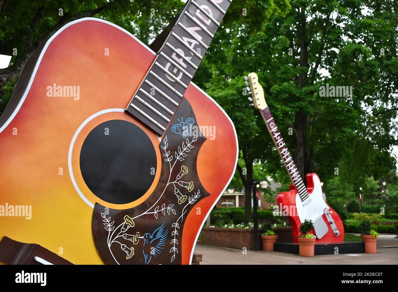 Guitar Sculptures at the Grand Ole Opry House, Nashville, Tennessee