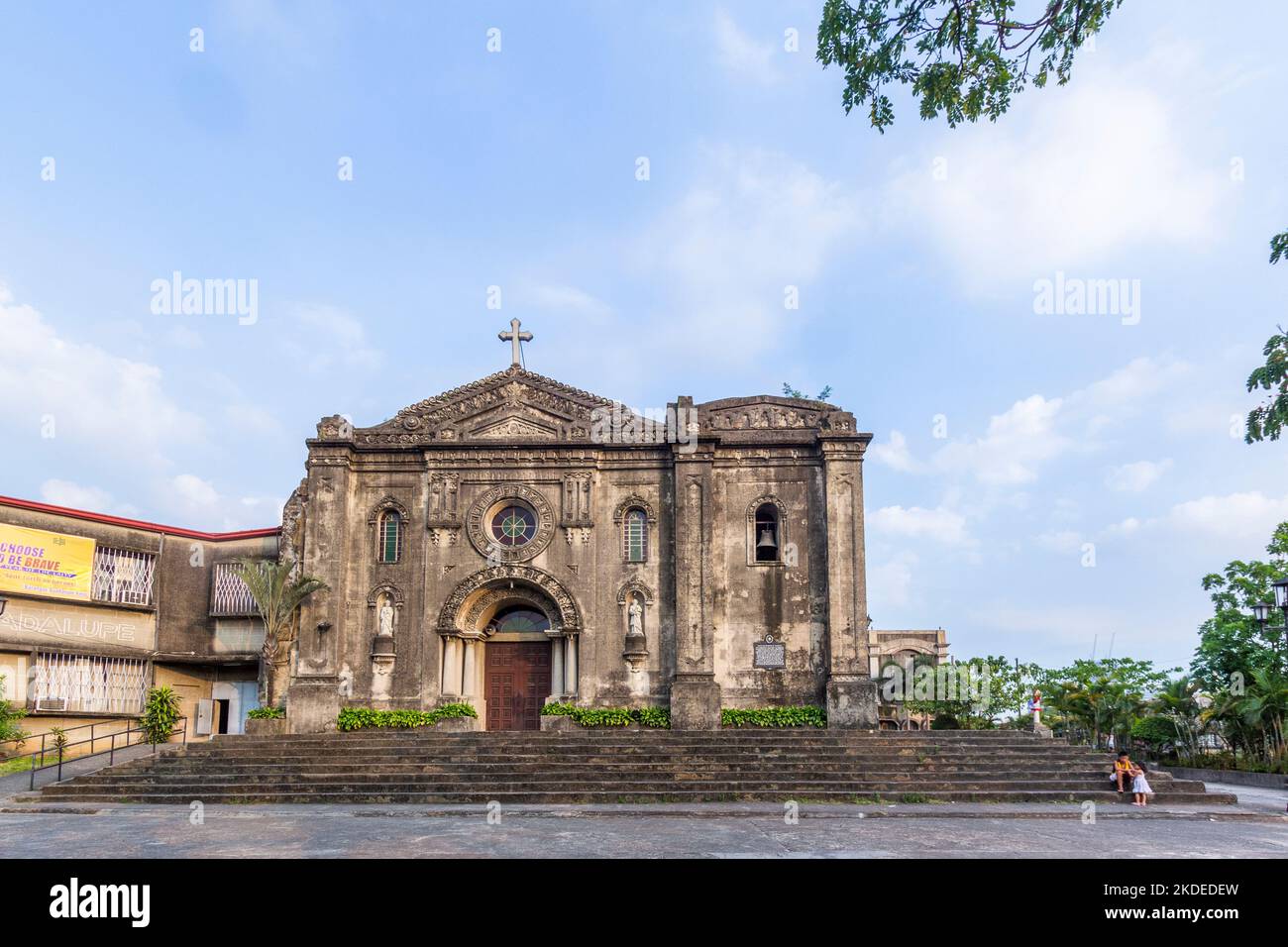 Facade of the Guadalupe Church in Makati City, Philippines Stock Photo