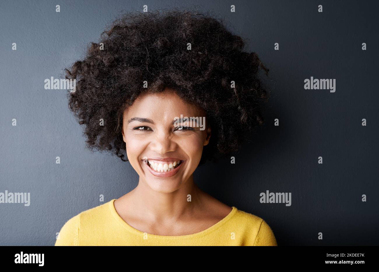 Putting on her best smile. Studio portrait of an attractive young woman