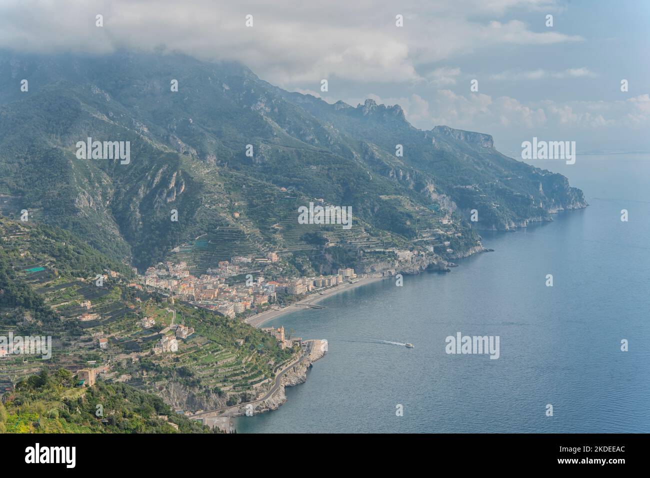 Maiori on Amalfi Coast, Italy Stock Photo