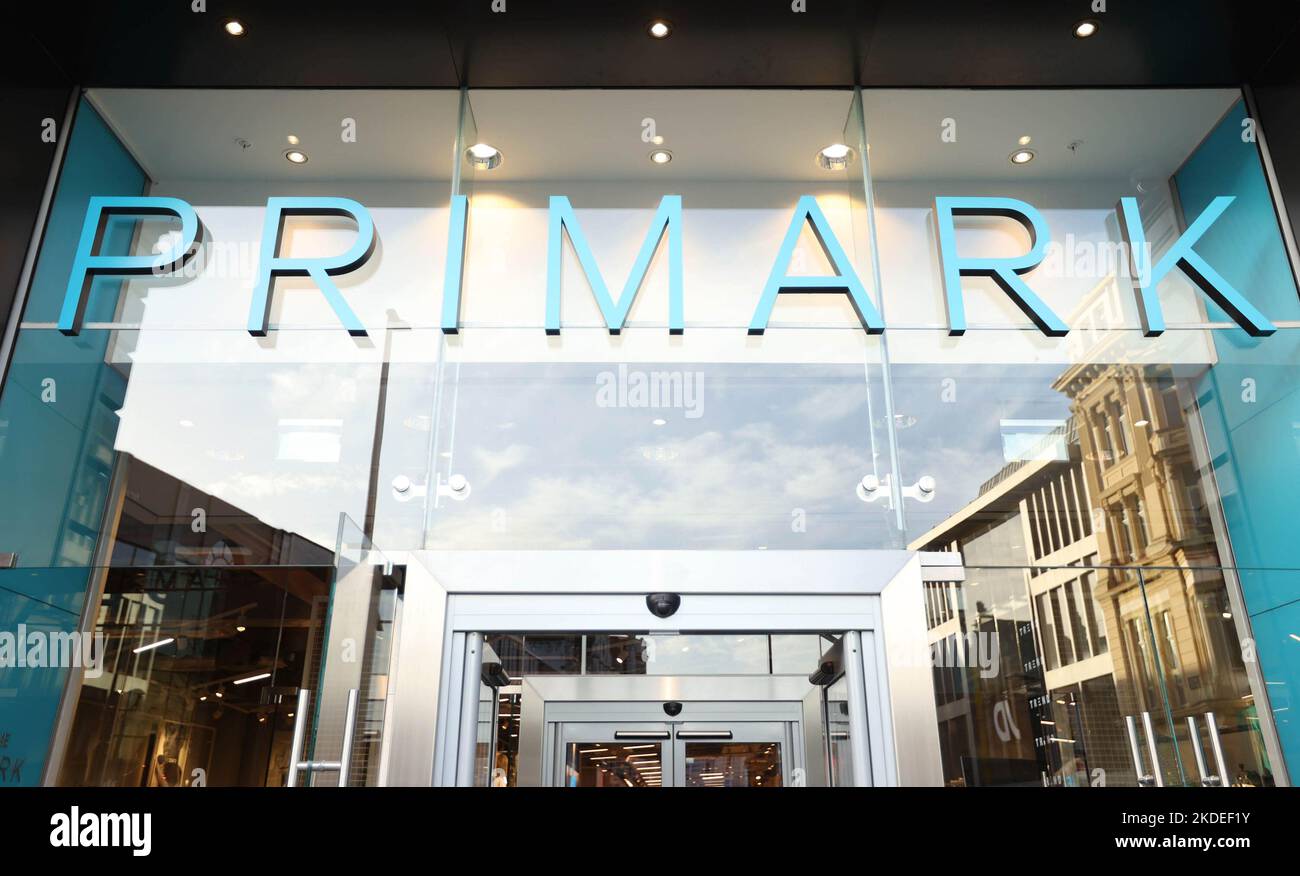 File photo dated 01/11/22 of a Primark store. One of the UK's biggest high-street brands will reveal how the soaring cost of living is impacting customers in the run-up to Christmas as it updates investors next week. Primark's parent firm Associated British Foods has seen their shares slip this year as rising costs and pressure on households eat into their financial performance. Issue date: Sunday November 6, 2022. Stock Photo