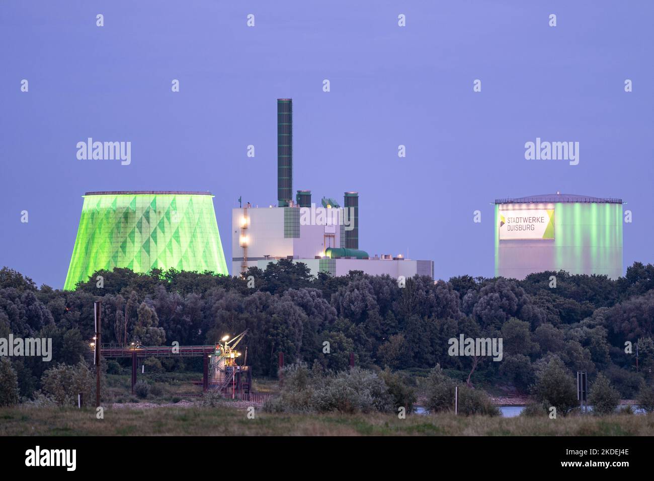 DUISBURG, GERMANY JULY 13, 2022 Fossile Energy, panoramic image of
