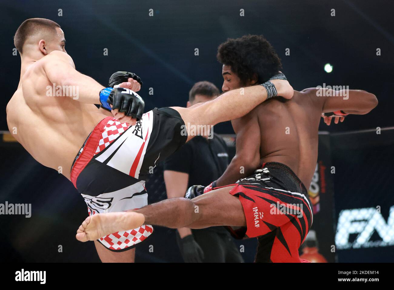 Leandro Gomes of Portugal fight against Fran Luka Djuric of Croatia