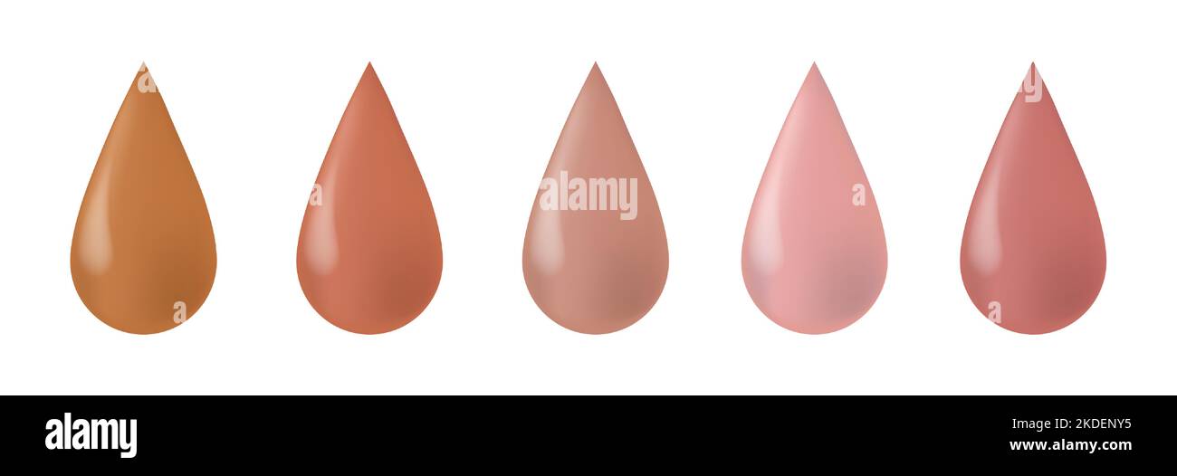 Foundation drops. Make up liquid bb cream foundation beige tints. Red
