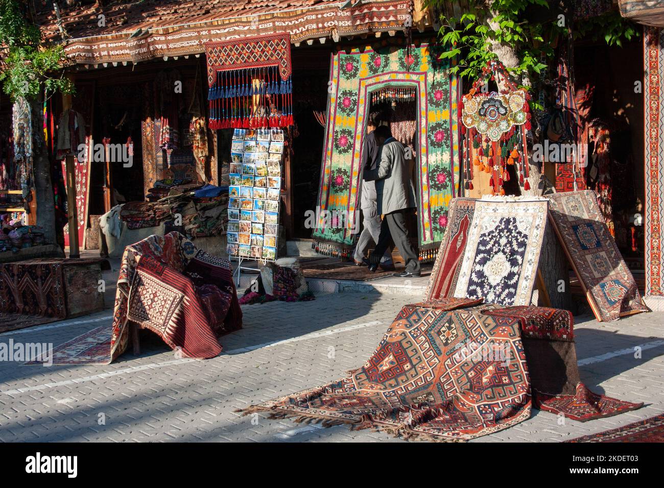 Carpet Market in Cappadocia Turkey Stock Photo Alamy