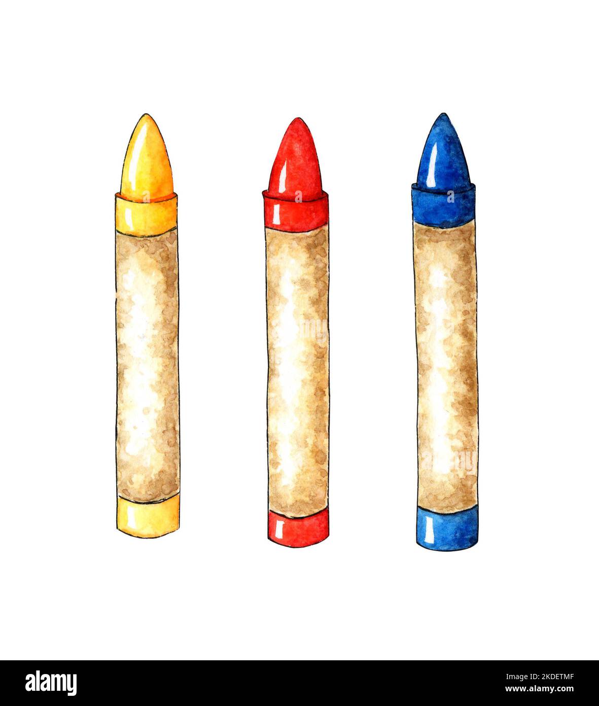 https://c8.alamy.com/comp/2KDETMF/watercolor-illustration-set-of-colored-wax-crayons-back-to-school-writing-supplies-for-posters-posters-postcards-holiday-decor-isolated-on-whit-2KDETMF.jpg