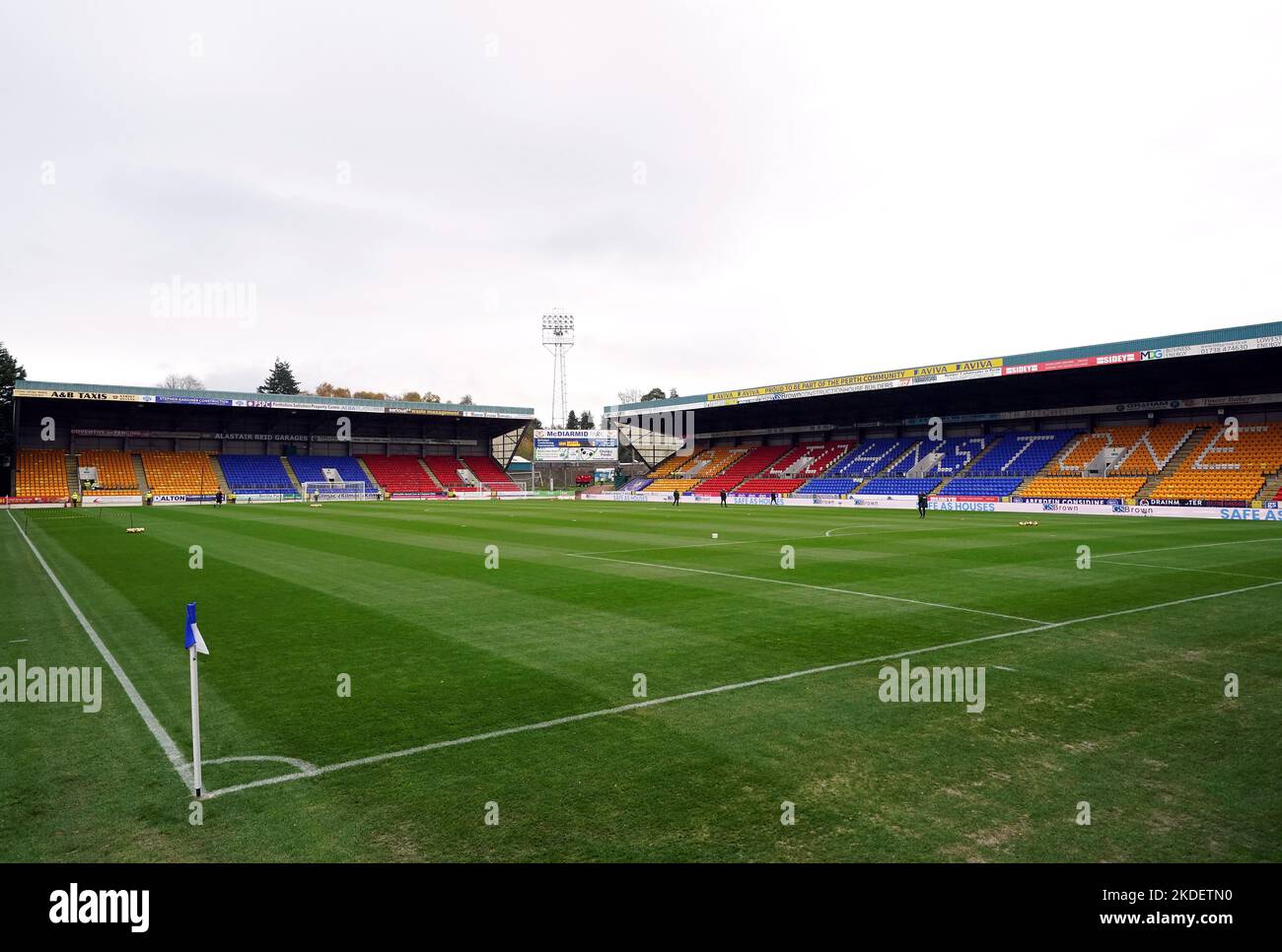 General view inside the ground ahead of the cinch Premiership match at McDiarmid Park, Perth. Picture date: Sunday November 6, 2022. Stock Photo