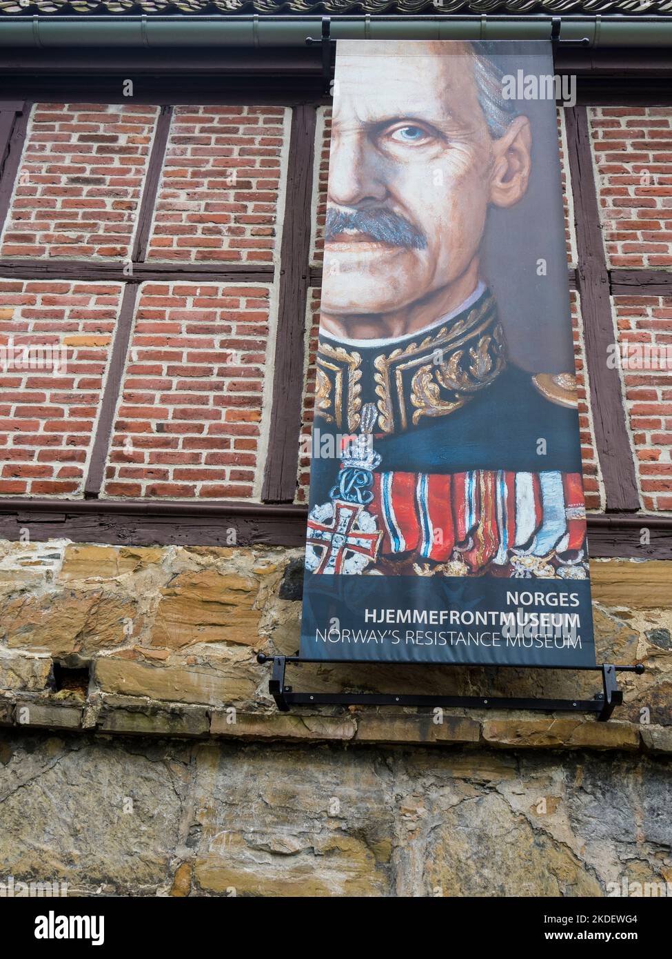 Haakon VII of Norway, Who Resisted Nazi Rule, Norwegian Resistance Museum, Oslo, Norway, Scandinavia, Europe. Stock Photo