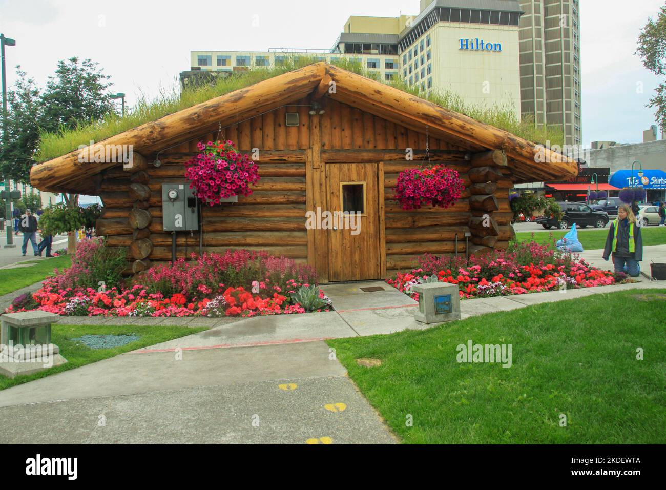 Anchorage Alaska Visitors Information Centre Stock Photo Alamy