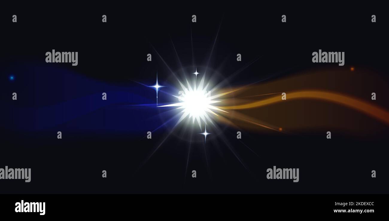 Abstract shiny blue and yellow color waves connect and flow vector ...