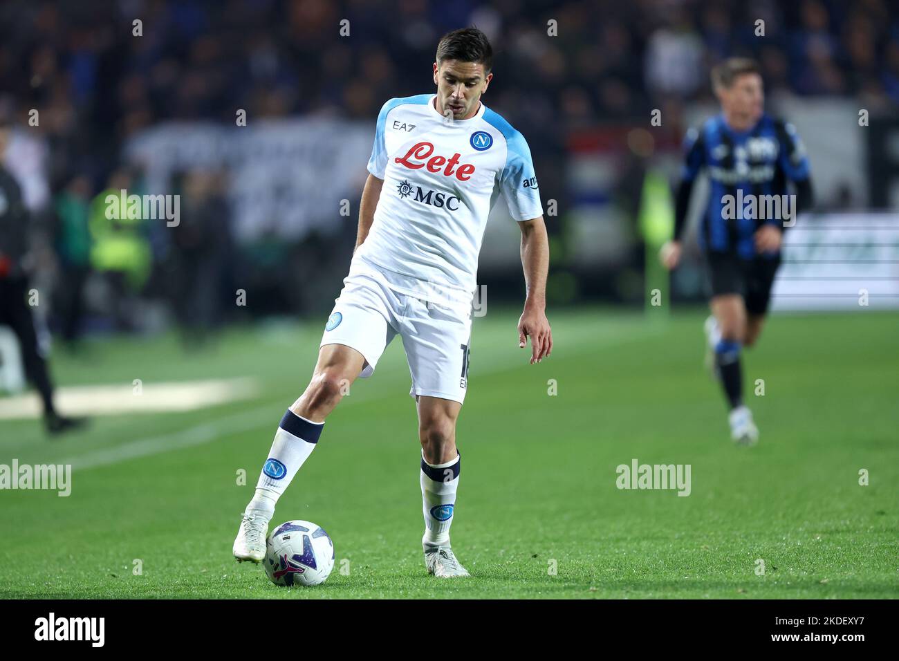 Giovanni Simeone of Ssc Napoli in action during the Serie A match
