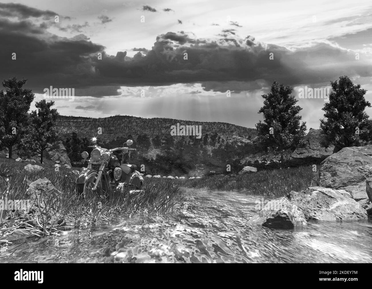 3d landscapes Black and White Stock Photos & Images - Alamy