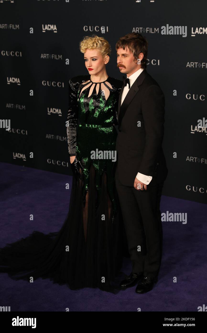 Julia Garner and Mark Foster arrive at the 2022 LACMA Art + Film Gala