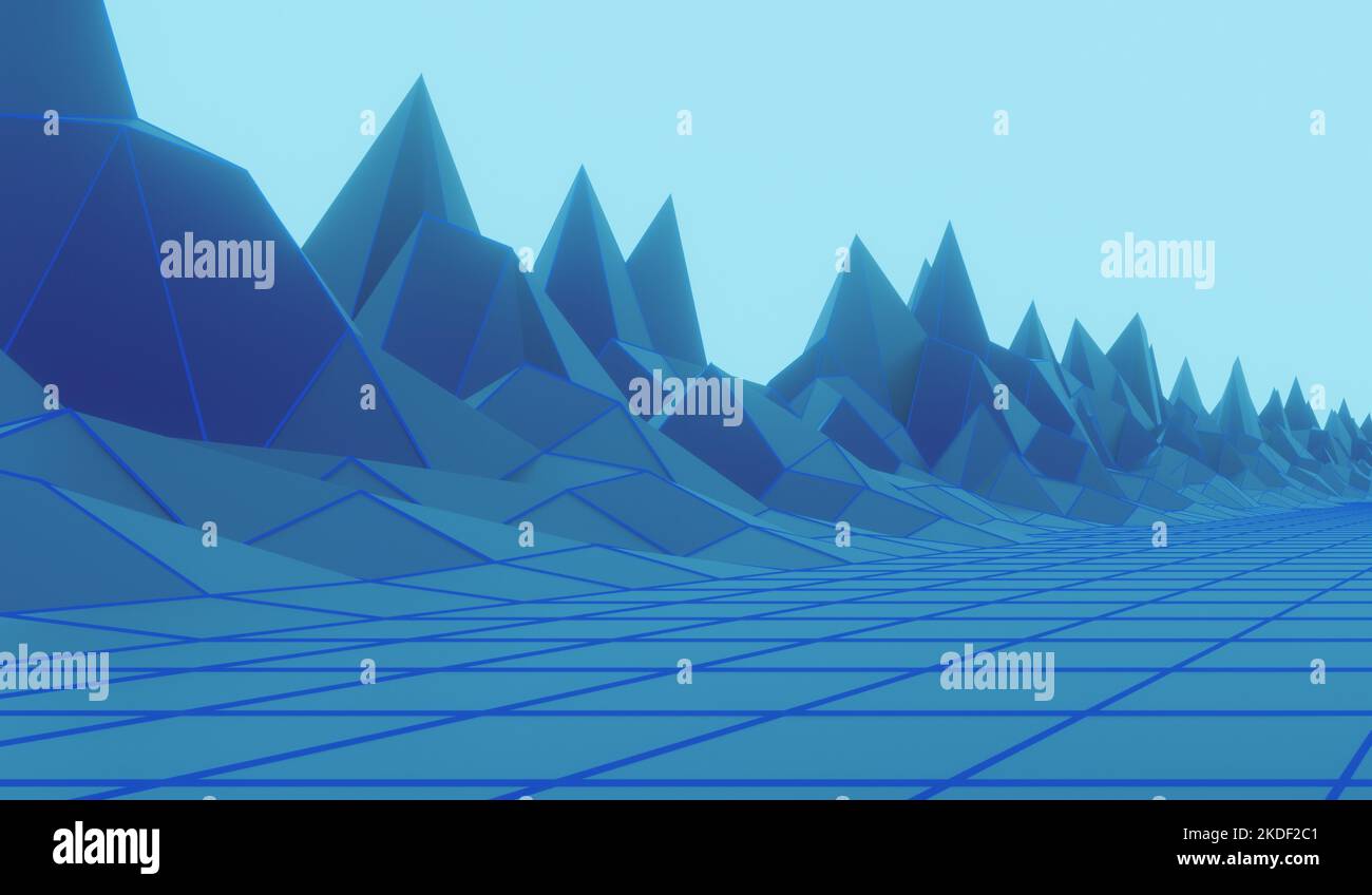 Futuristic retro landscape 80s hi-res stock photography and images - Alamy