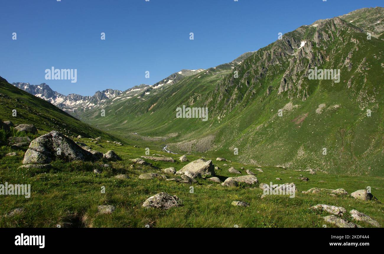 Turkey Rize Mountains Located in Rize, Turkey, the Kackar Mountains are one of the country's ...