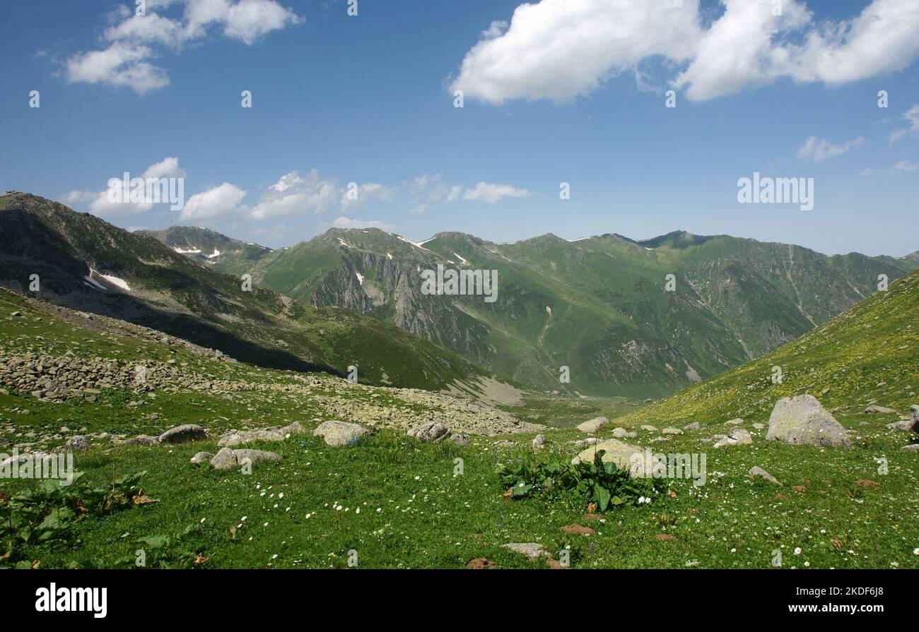 Turkey Rize Mountains Located in Rize, Turkey, the Kackar Mountains are one of the country's ...