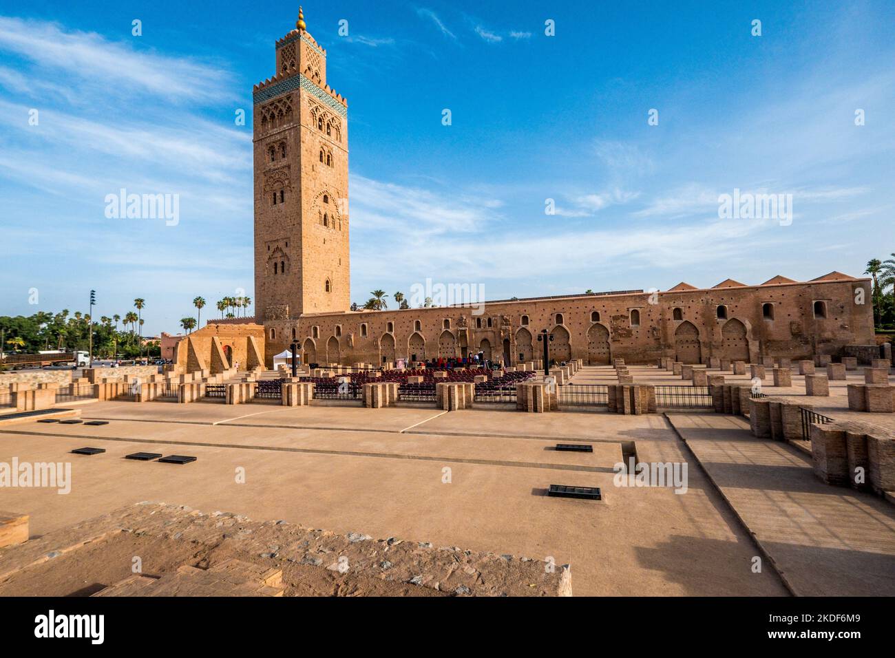 Marrakech, Morocco, The Kutubiyya Mosque / Koutoubia Mosque Stock Photo