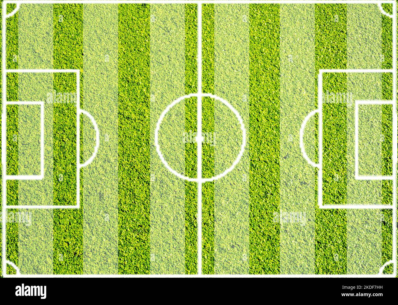 Aerial view of soccer field Stock Photo Alamy
