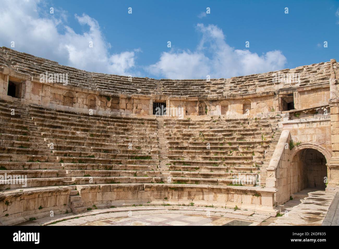 North Theatre Jerash Jordan 1 Stock Photo