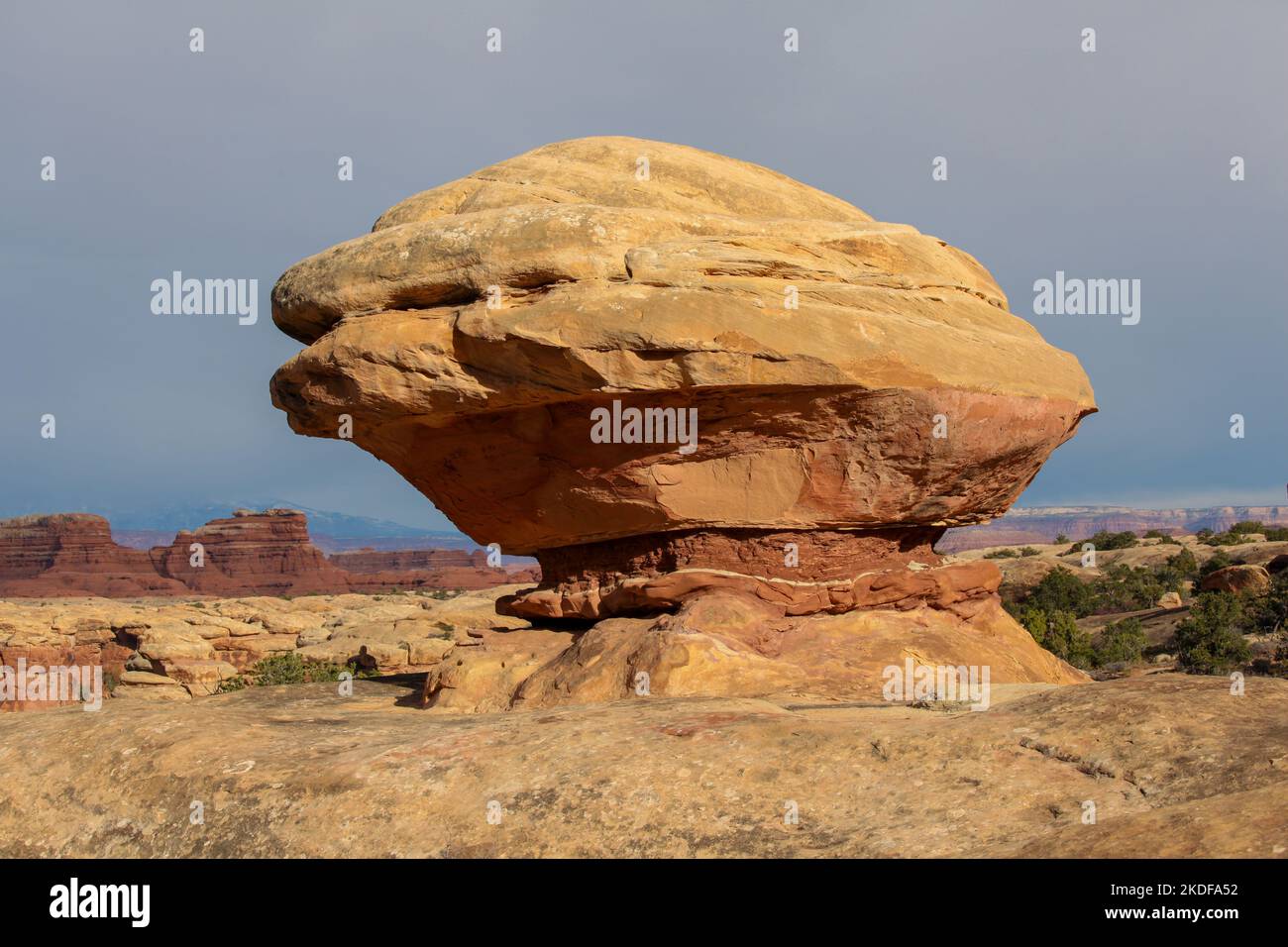 The Needles Trail in Canyonlands National Park, Utah. Stock Photo
