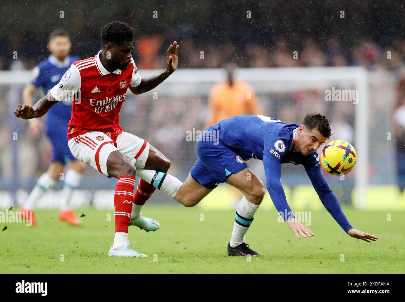 Thomas Partey Arsenal Tyrick Mitchell Crystal Editorial Stock