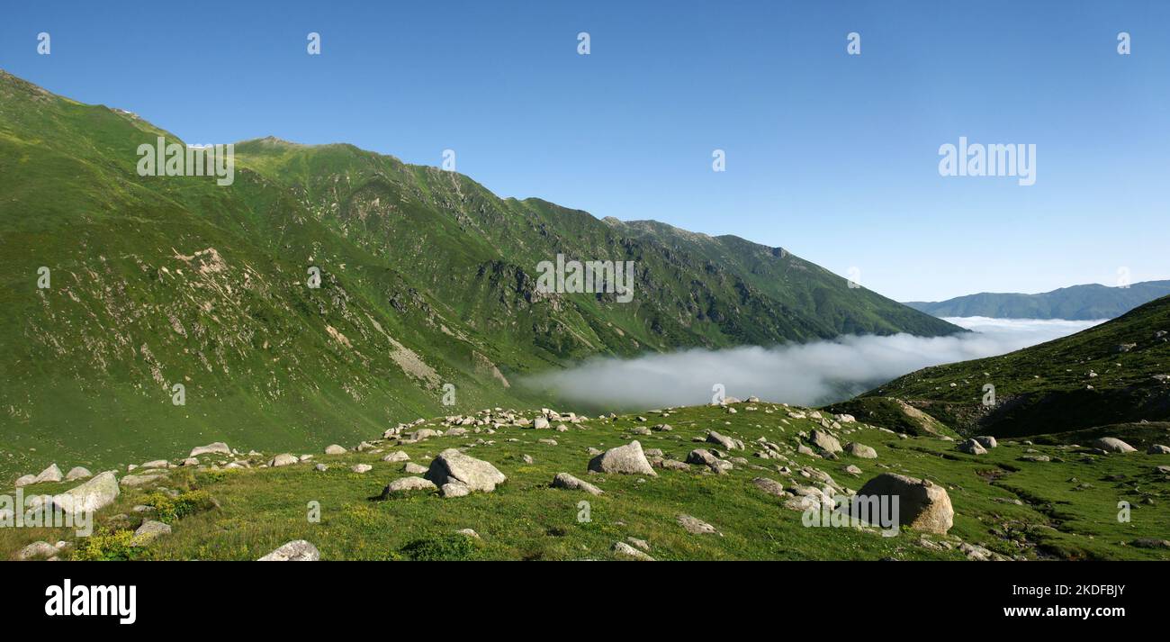 Turkey Rize Mountains Located in Rize, Turkey, the Kackar Mountains are one of the country's ...