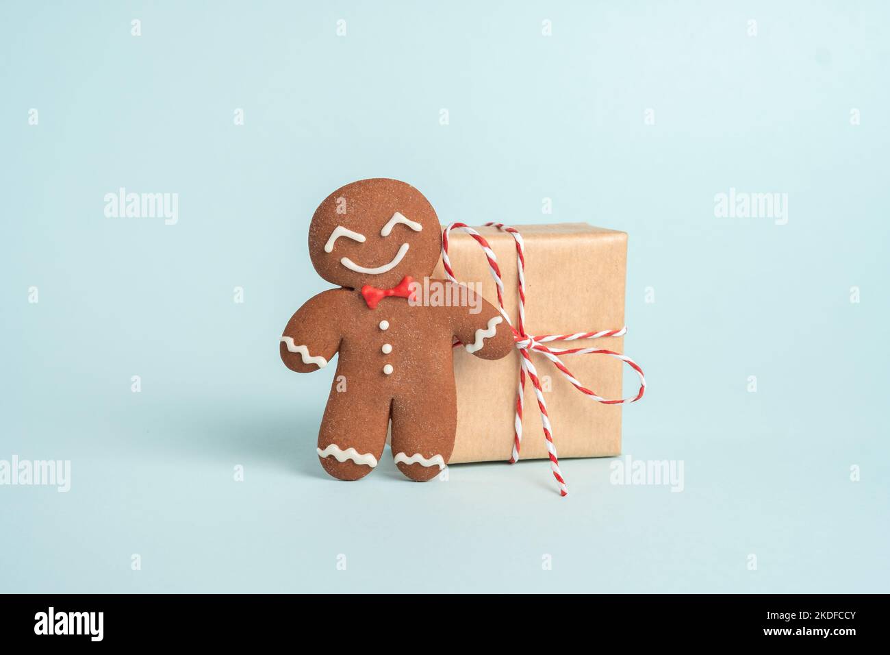 Cute Gingerbread man Stock Photo