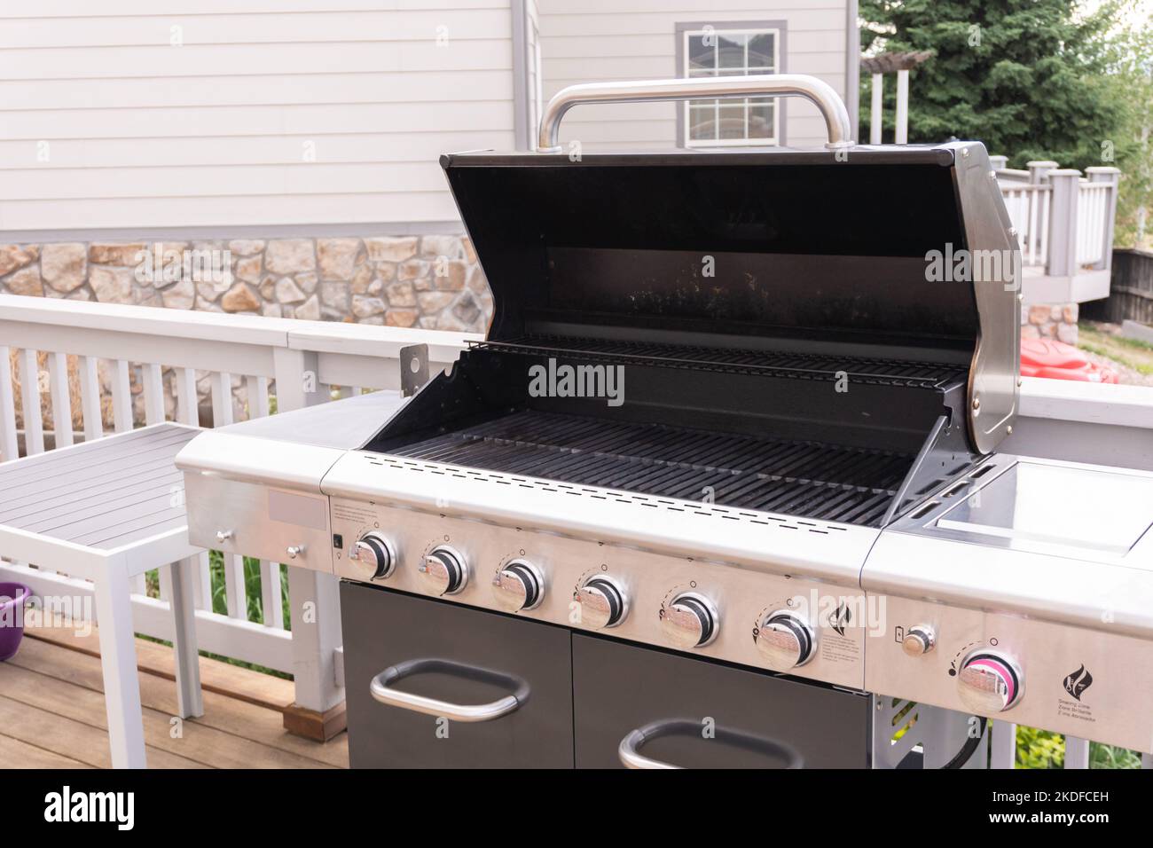 Outdoor gas grill Stock Photo Alamy