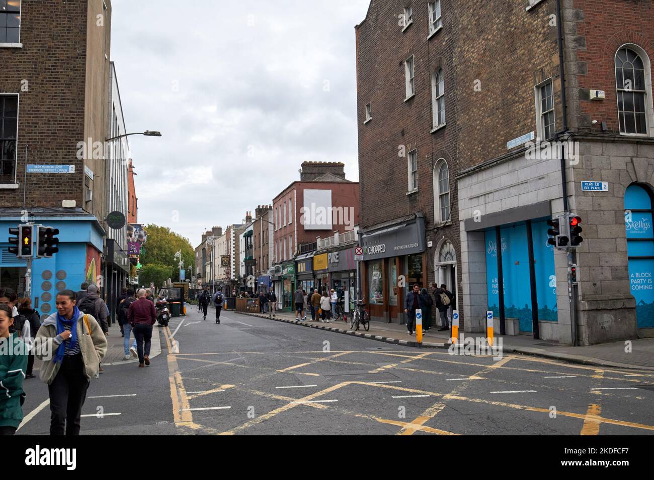 baggot street lower at the junction of merrion street upper and ely place dublin republic of ireland Stock Photo